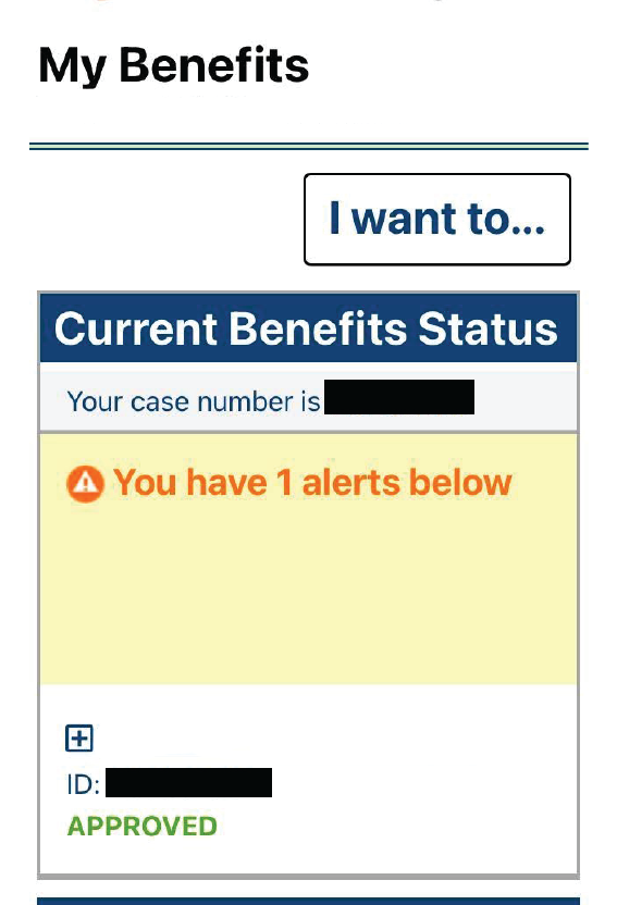 Screen 1 My Benefits